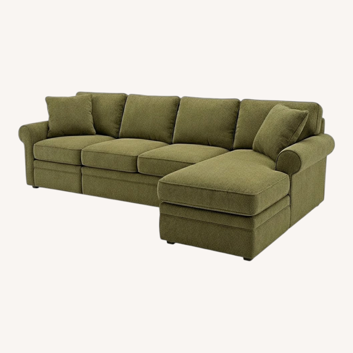 La-Z-Boy Green 3+ Piece Sleeper Sectional - image-0