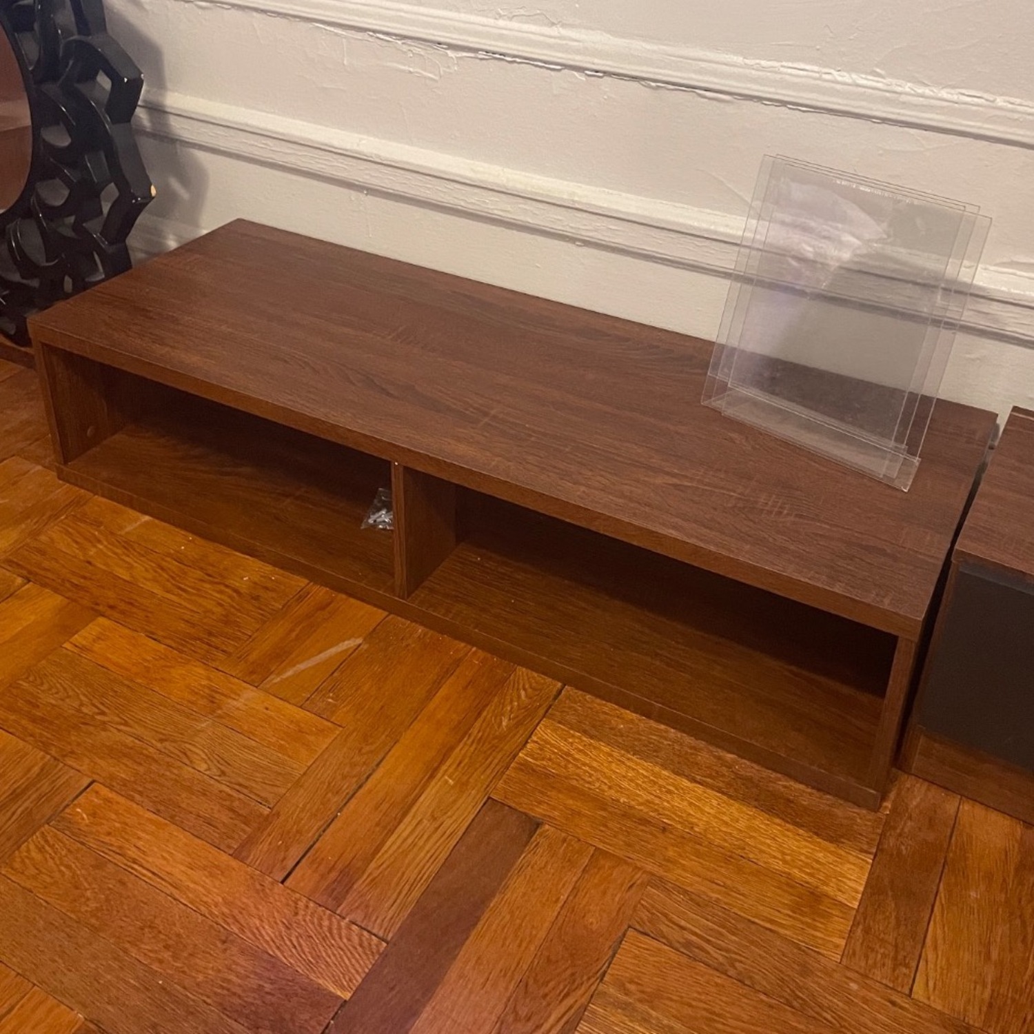 Baxton Studio Dark Brown Wall Unit - image-5