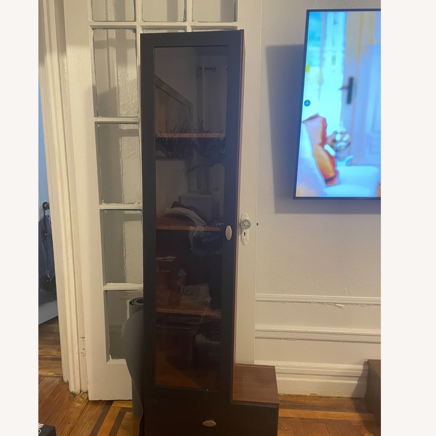 Baxton Studio Dark Brown Wall Unit - image-4