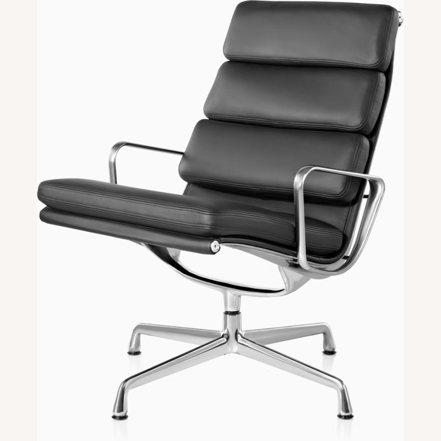 Herman Miller Dark Brown Leather Armchair - image-7