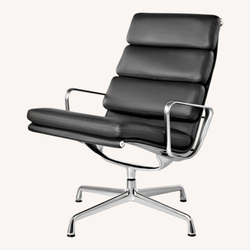 Used Herman Miller Dark Brown Leather Armchair for sale on AptDeco