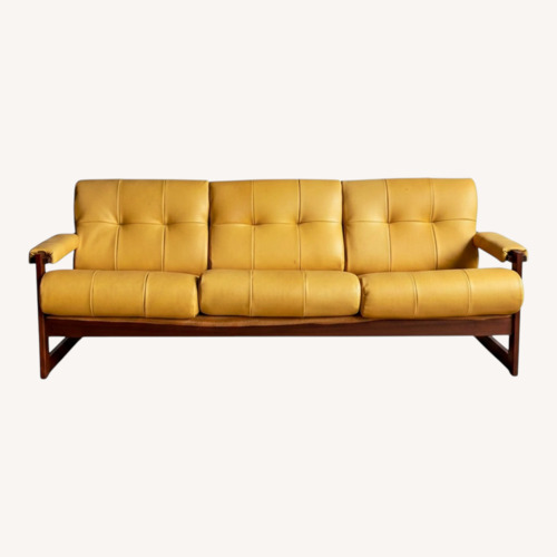 Used Percival Lafer Furniture Yellow 3+ Seater Sofa for sale on AptDeco