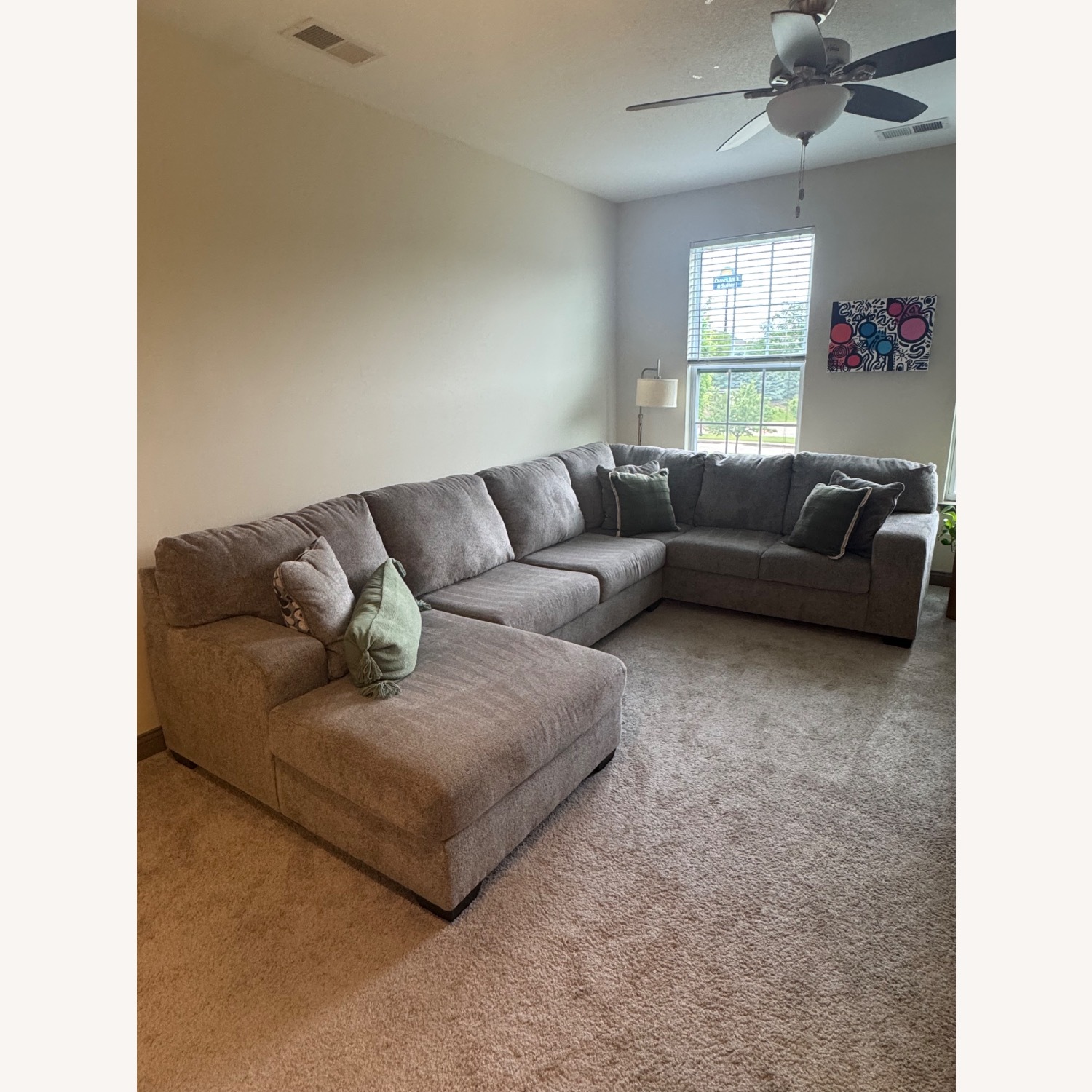 C Light Gray 3+ Piece Sectional - image-1