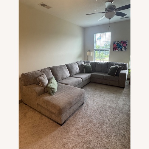Used C Light Gray 3+ Piece Sectional for sale on AptDeco