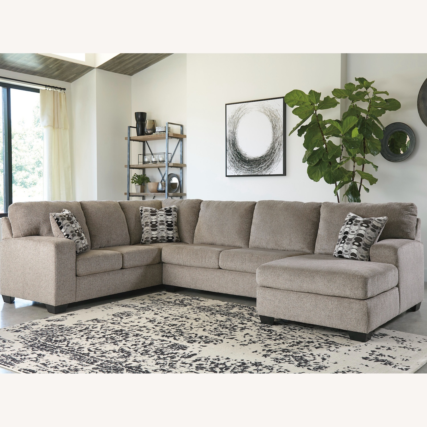 C Light Gray 3+ Piece Sectional - image-5