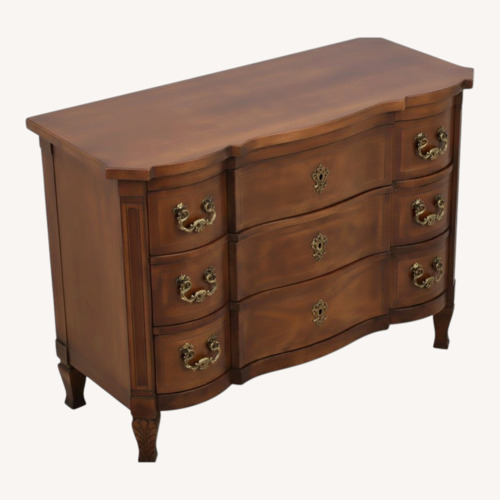Used French Heritage Dark Brown Wood Dresser for sale on AptDeco