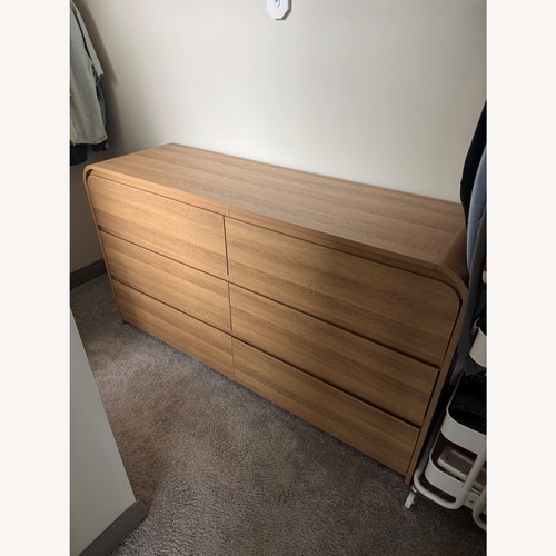 Used Better Homes and Gardens Light Brown Wood Dresser for sale on AptDeco