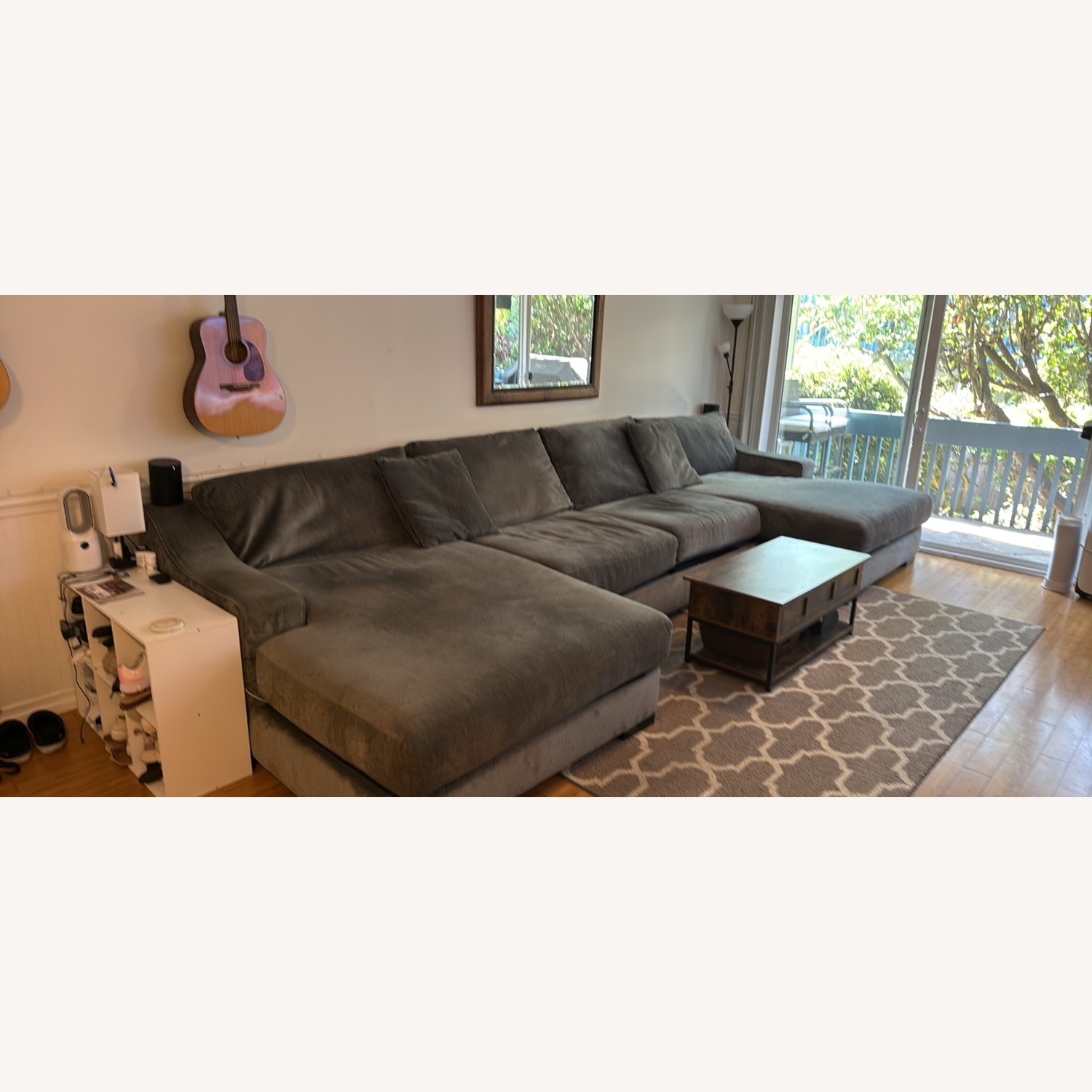Living Spaces Lodge Dark Gray 3+ Piece Sectional - image-2