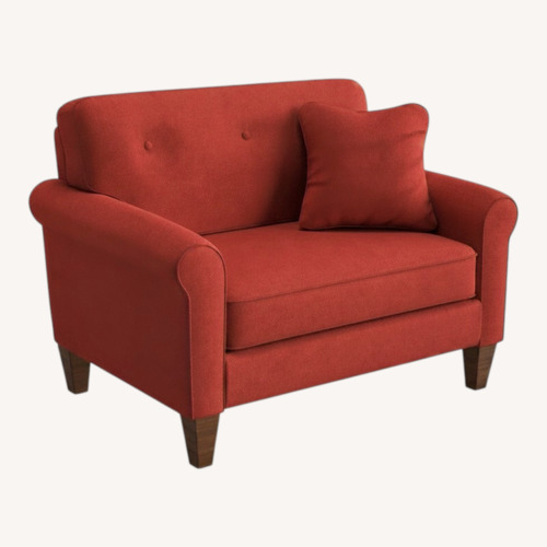Used 2 La-Z-Boy Laurel Chair and Half W Matching Ottoman for sale on AptDeco