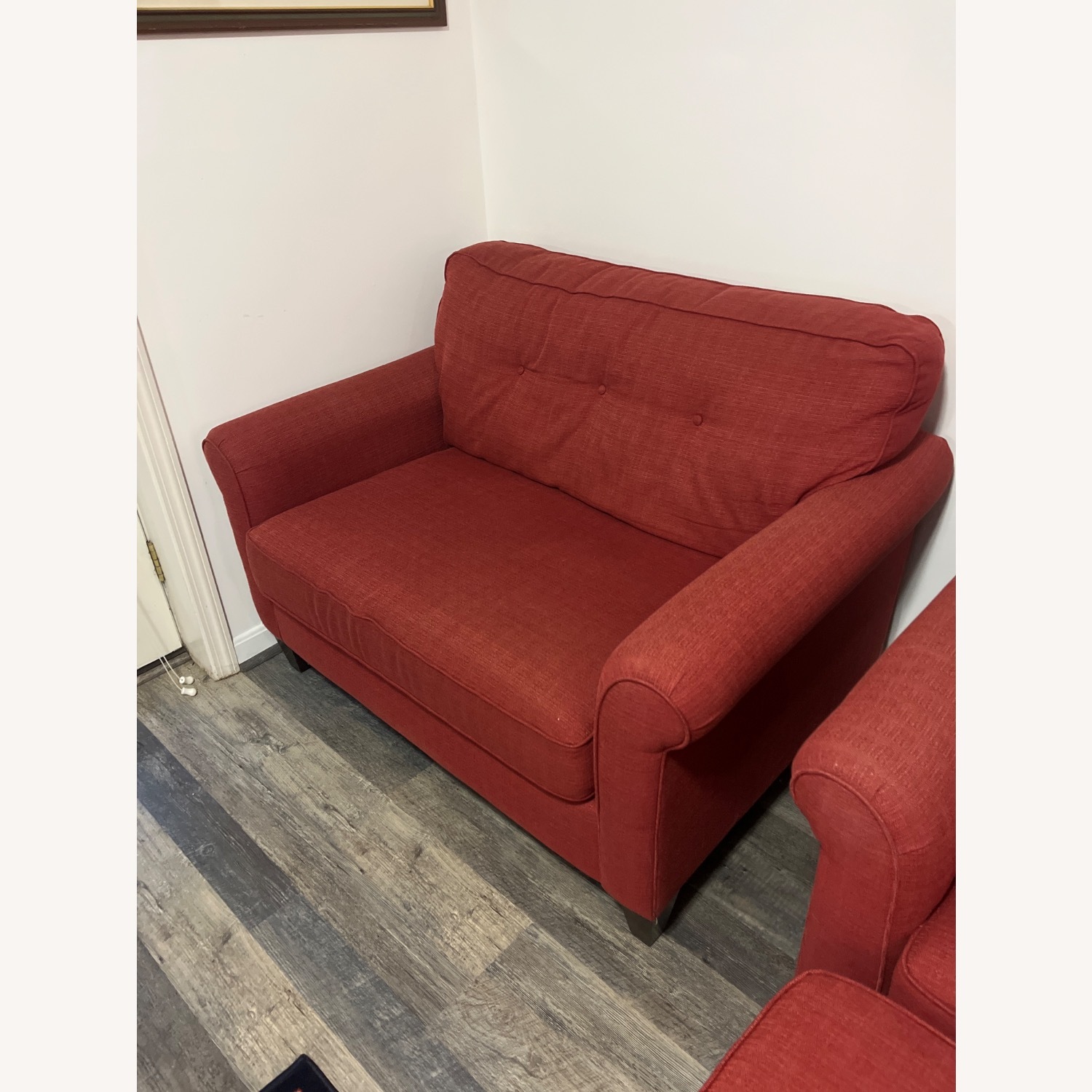 2 La-Z-Boy Laurel Chair and Half W Matching Ottoman - image-3