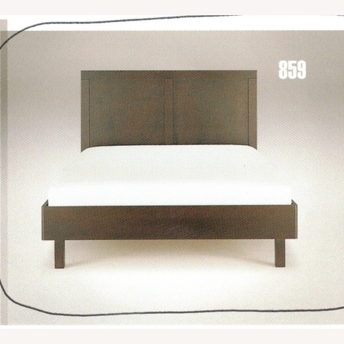 Used Bernhardt Arbor Hill Dark Brown Wood Queen Bed for sale on AptDeco