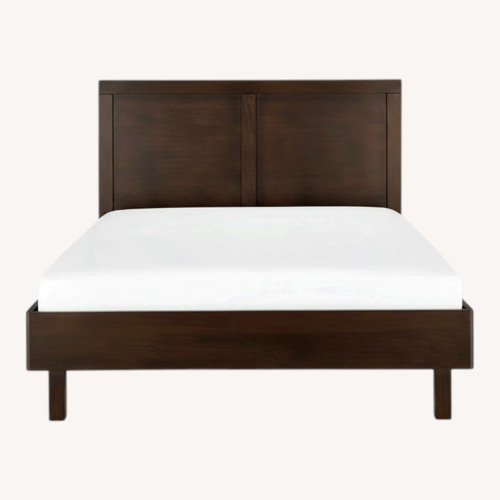 Used Bernhardt Arbor Hill Dark Brown Wood Queen Bed for sale on AptDeco