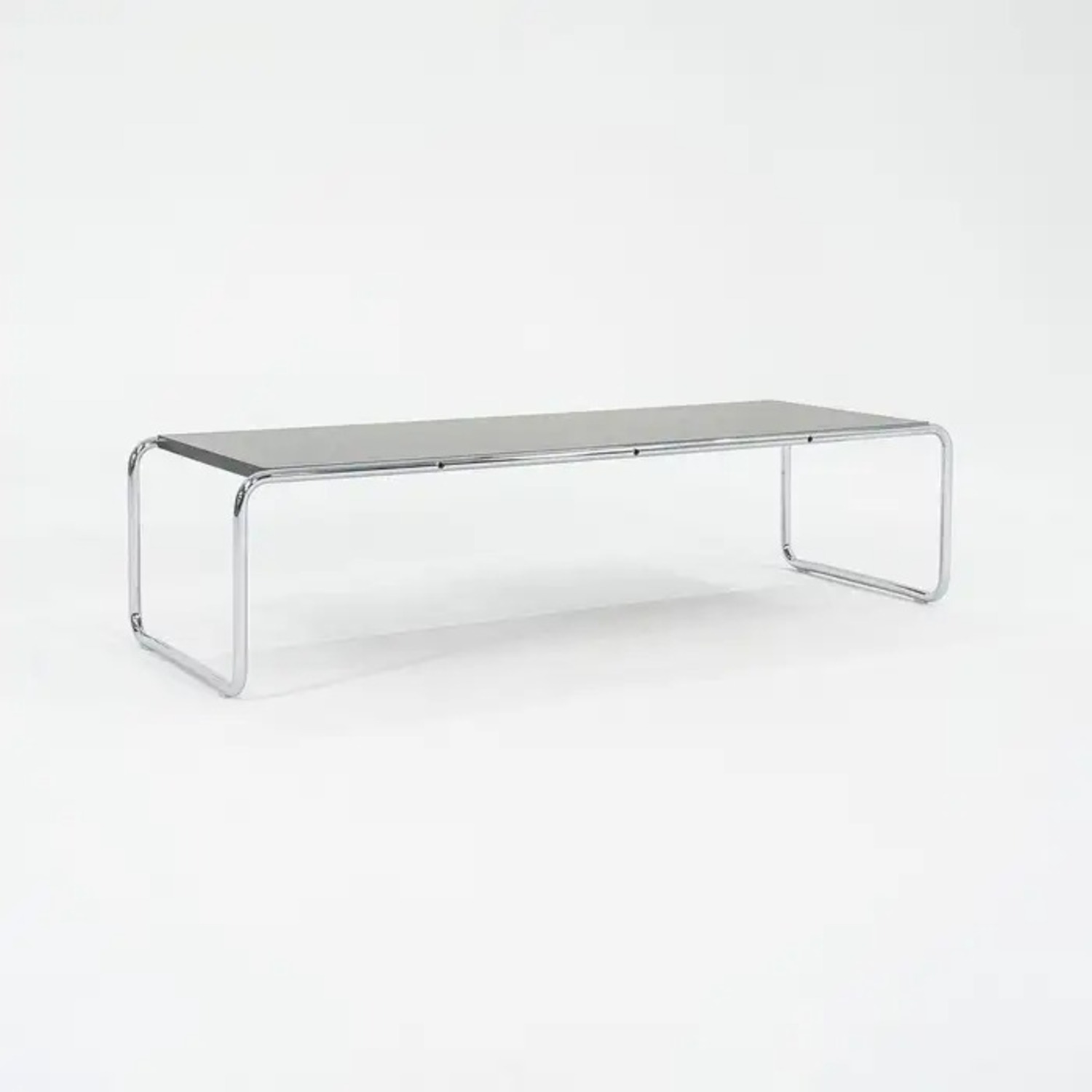 Coffee Table with Black Laminate Tabletop - image-1