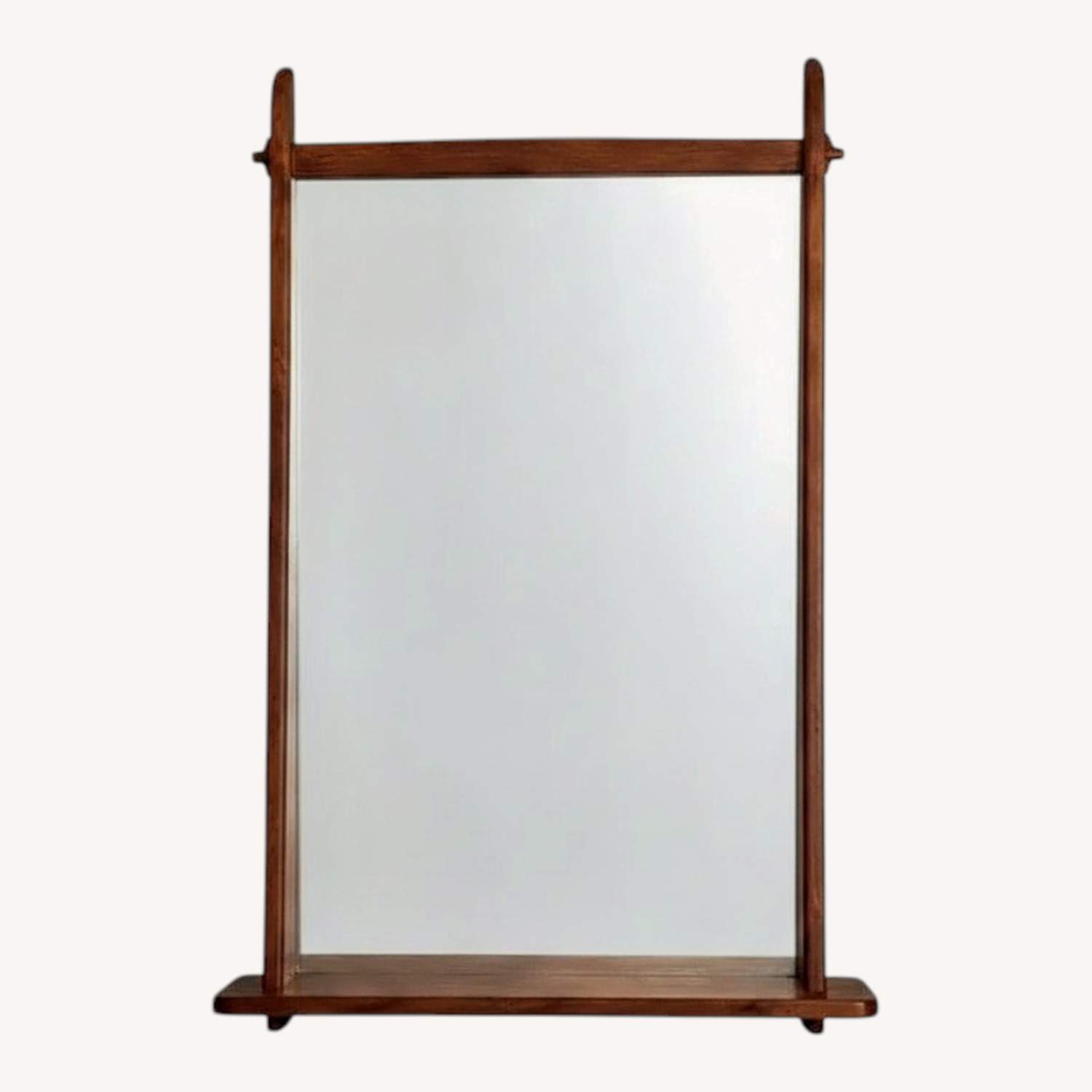 Vintage Wall Mirror With Shelf - image-0