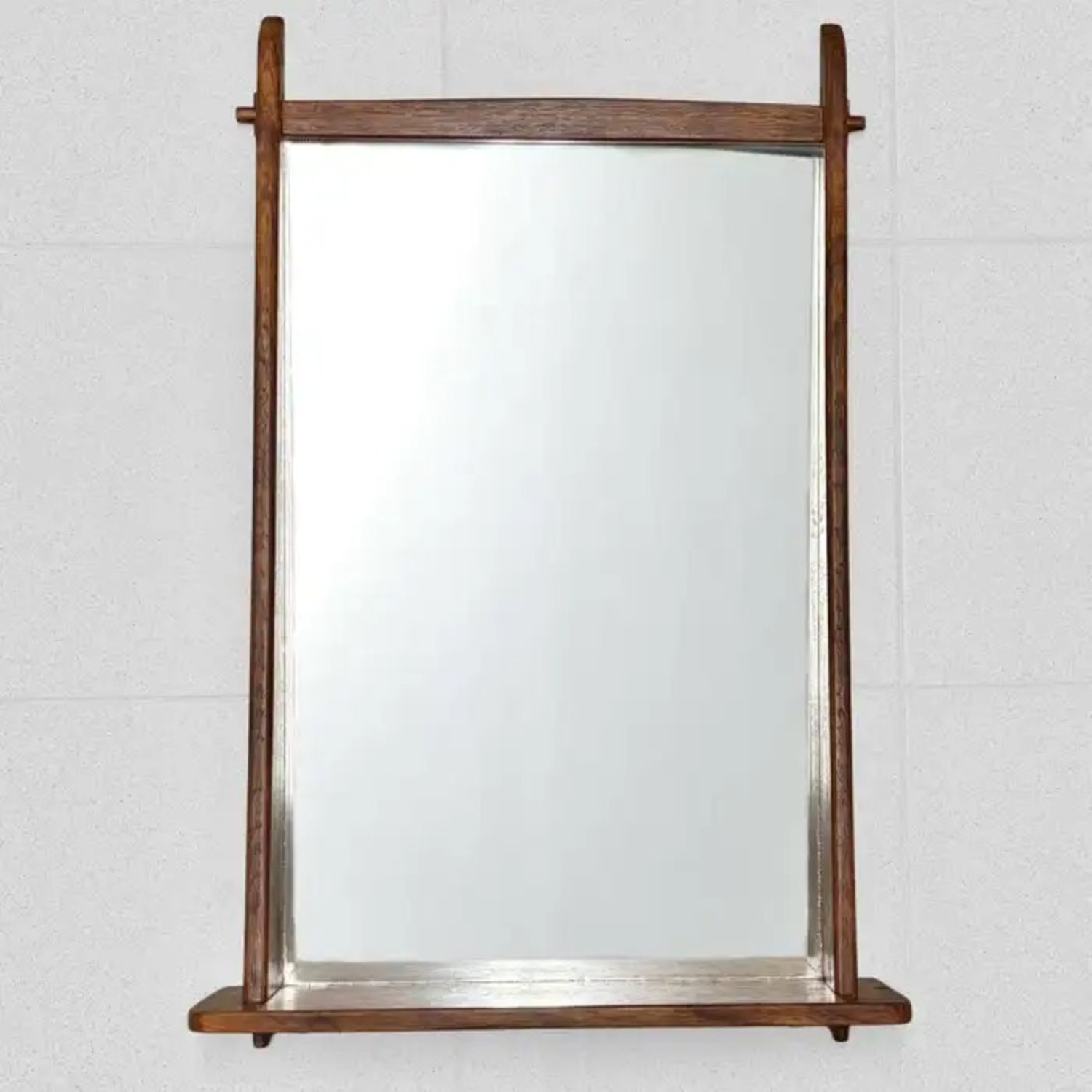 Vintage Wall Mirror With Shelf - image-2