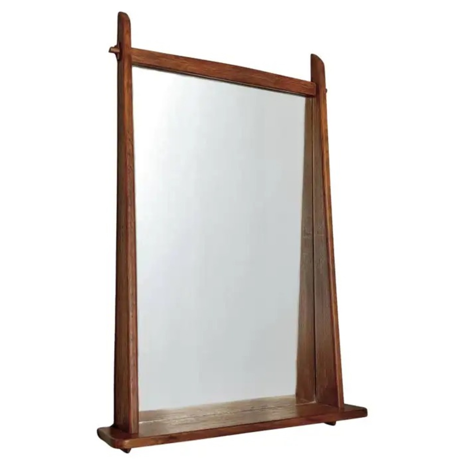 Vintage Wall Mirror With Shelf - image-1