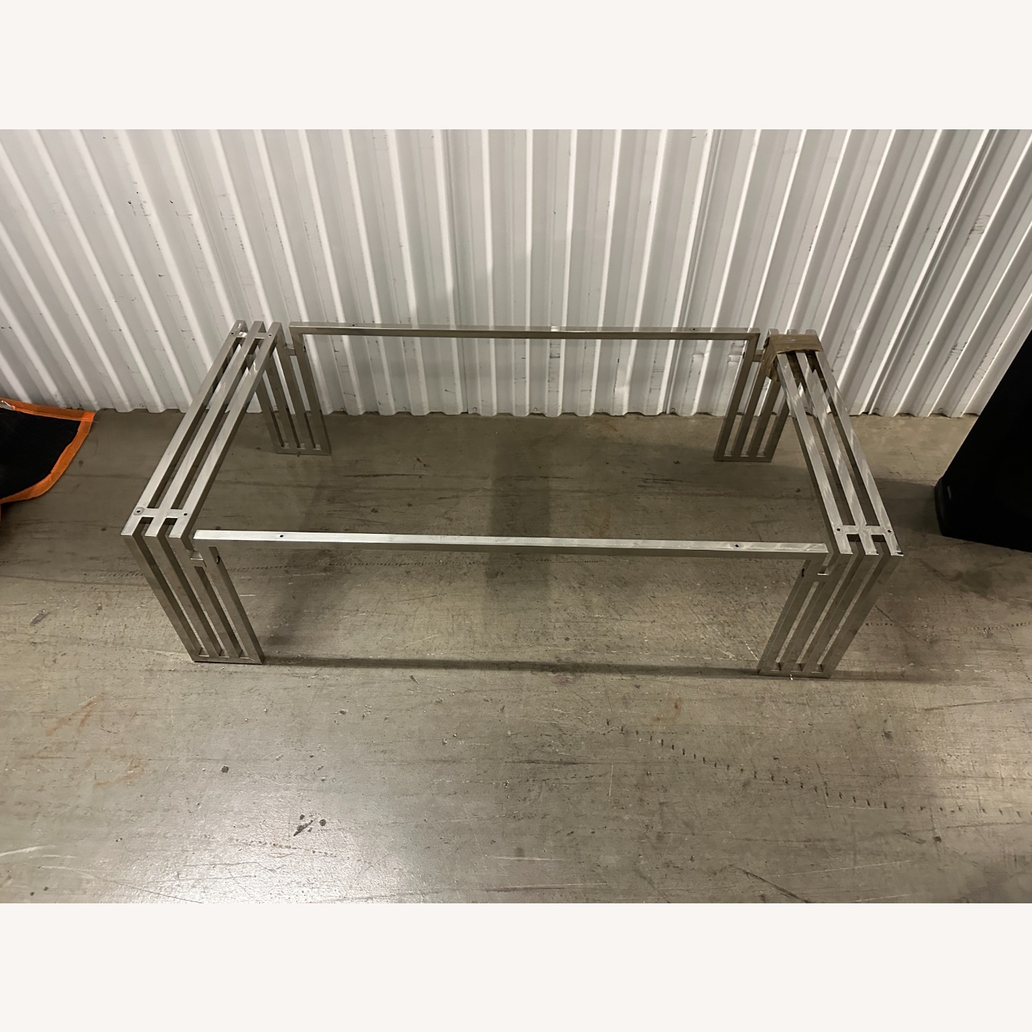 Modway Gridiron Silver Metal Coffee Table - image-3