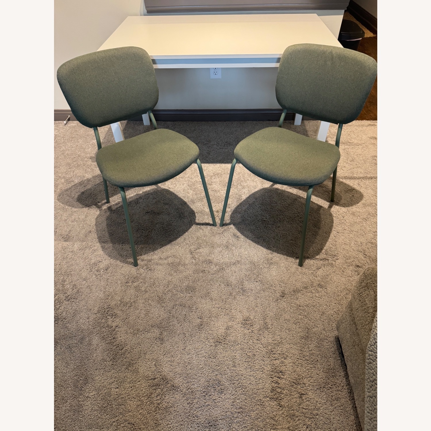 IKEA Vihals Green Fabric Dining Chair - image-1