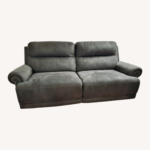 Used Raymour & Flanigan Microsuede 3+ Seater Sofa for sale on AptDeco