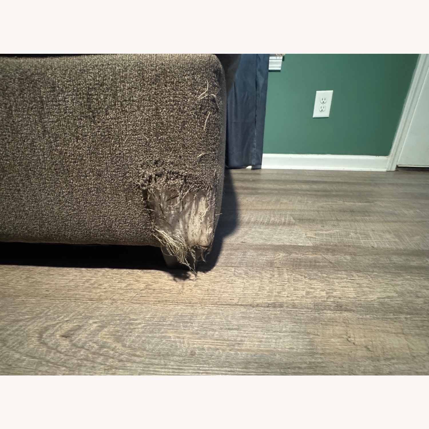 Dark Brown Fabric 3+ Piece Sectional - image-3