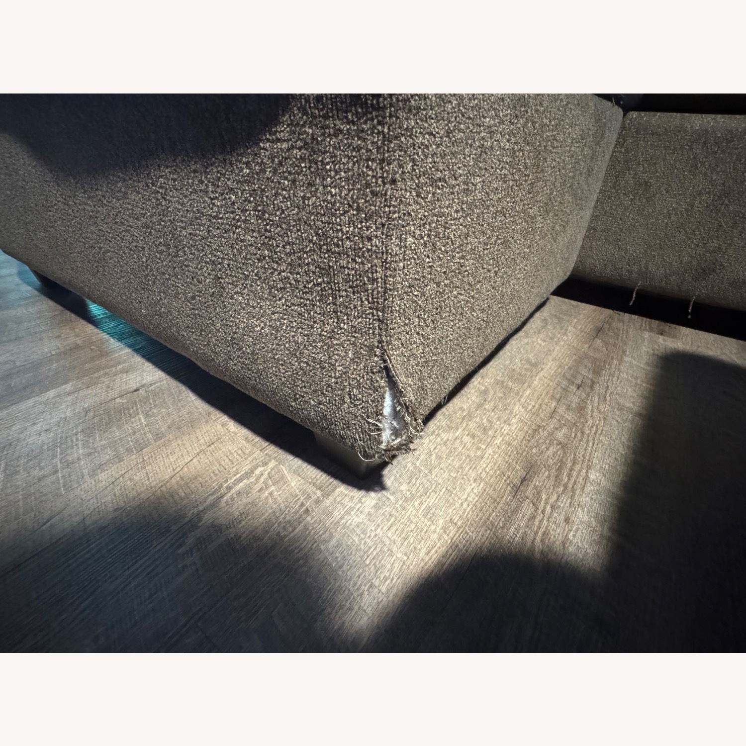 Dark Brown Fabric 3+ Piece Sectional - image-4