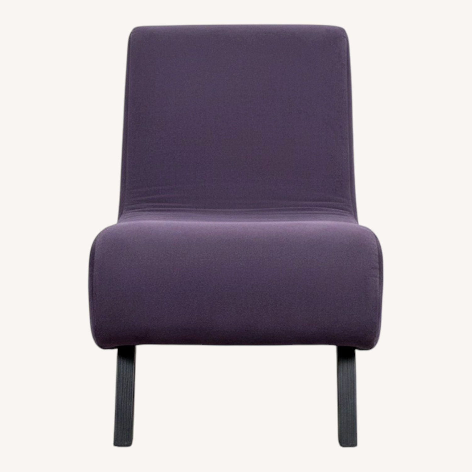 Purple Accent Chair & Footstool - image-0