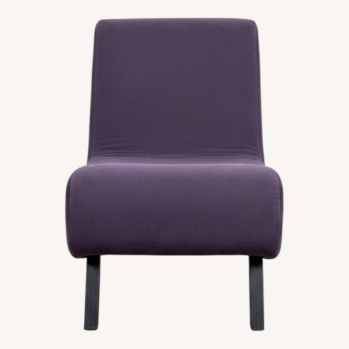 Used Purple Accent Chair & Footstool for sale on AptDeco