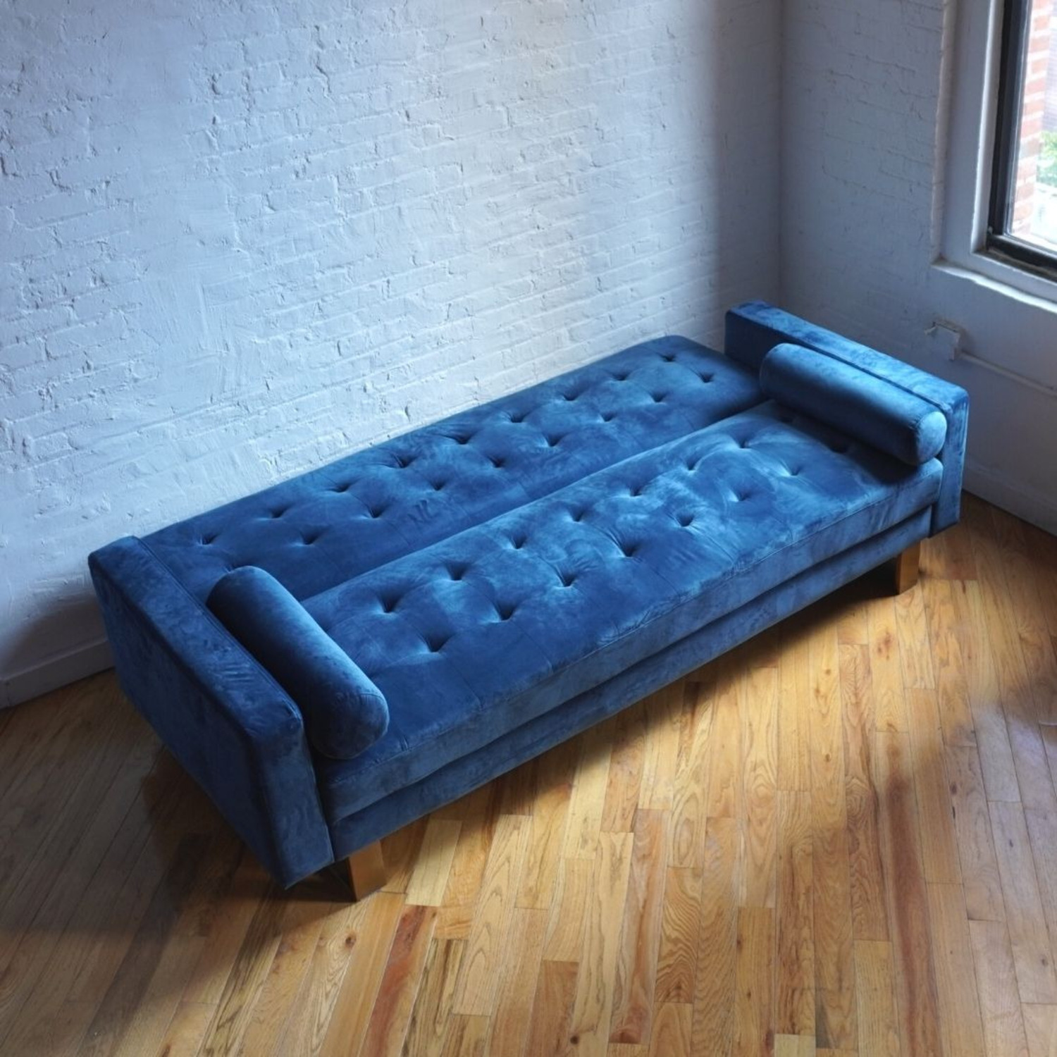 Blue Sleeper Sofa - image-2