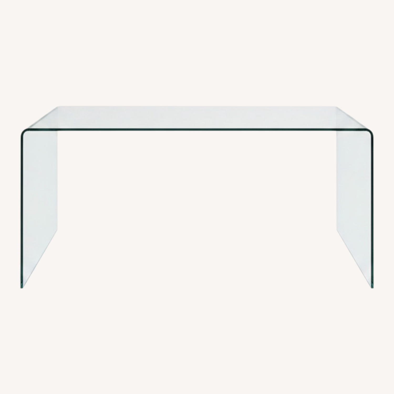 AllModern Transparent Glass Desk - image-0