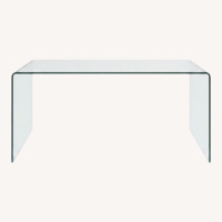 AllModern Transparent Glass Desk
