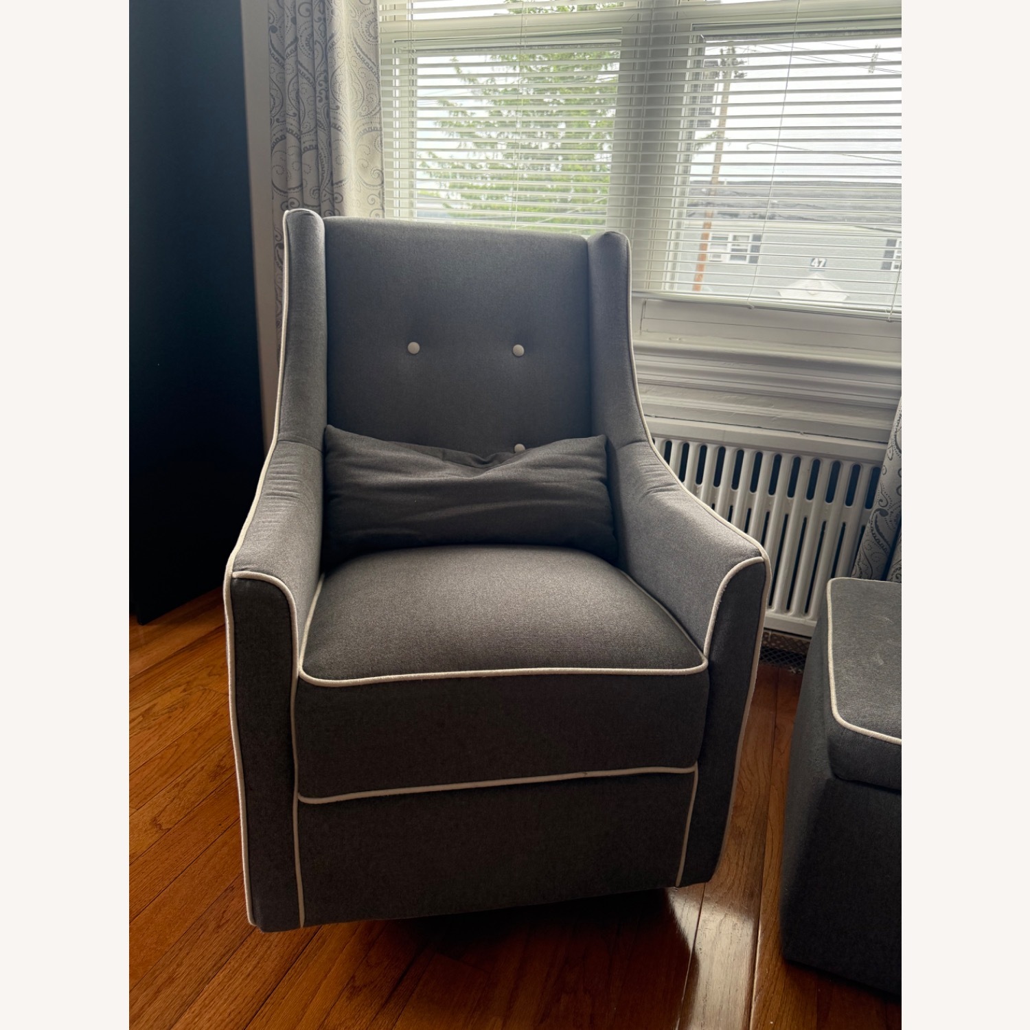 DaVinci Owen Swivel Glider + Storage Ottoman - image-3