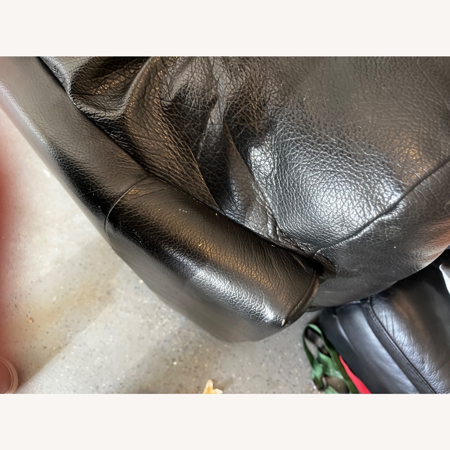 Vintage/Antique Finds Black Leather Armchair - image-3