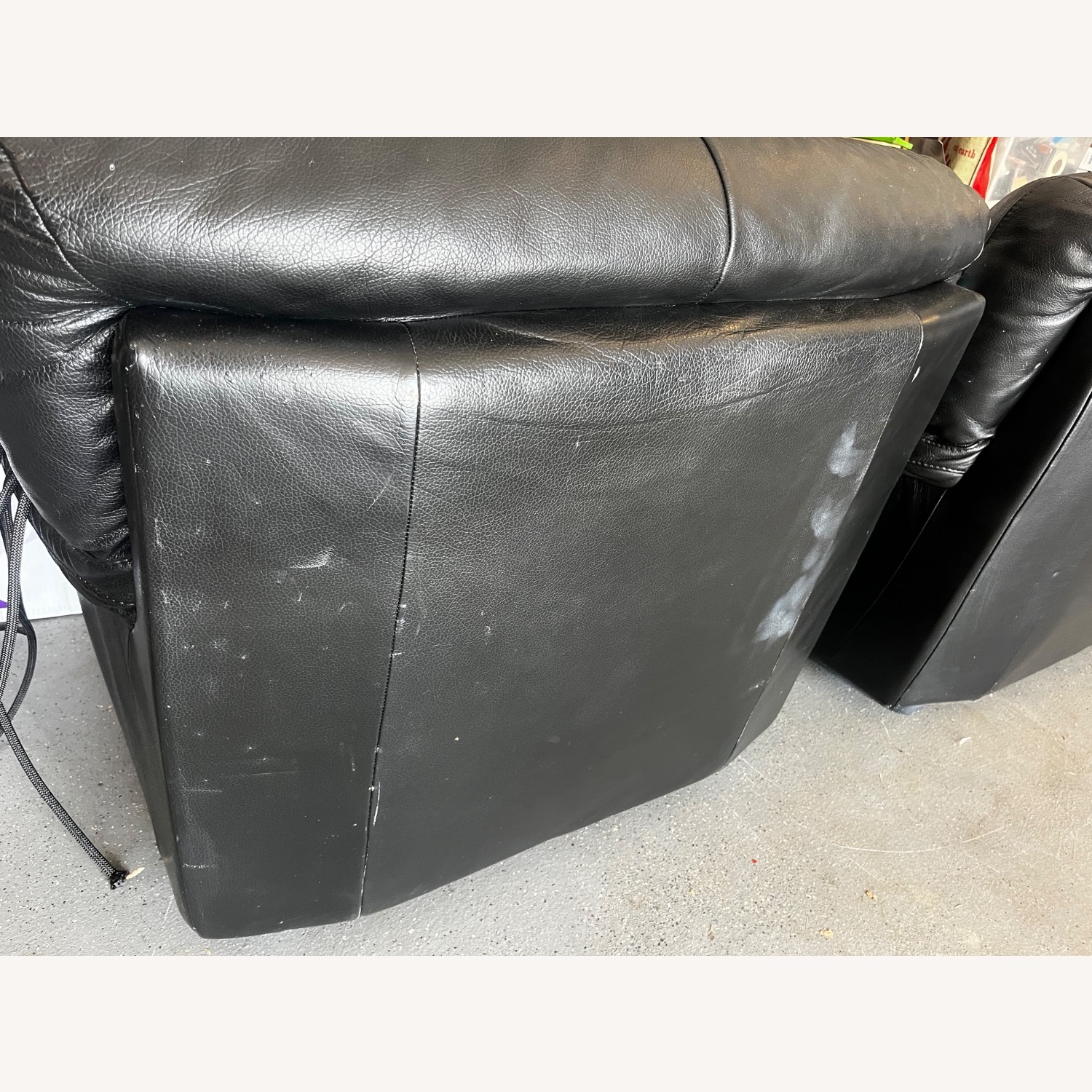 Vintage/Antique Finds Black Leather Armchair - image-4