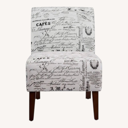 Used Vintage/Antique White Leather Accent Chairs for sale on AptDeco