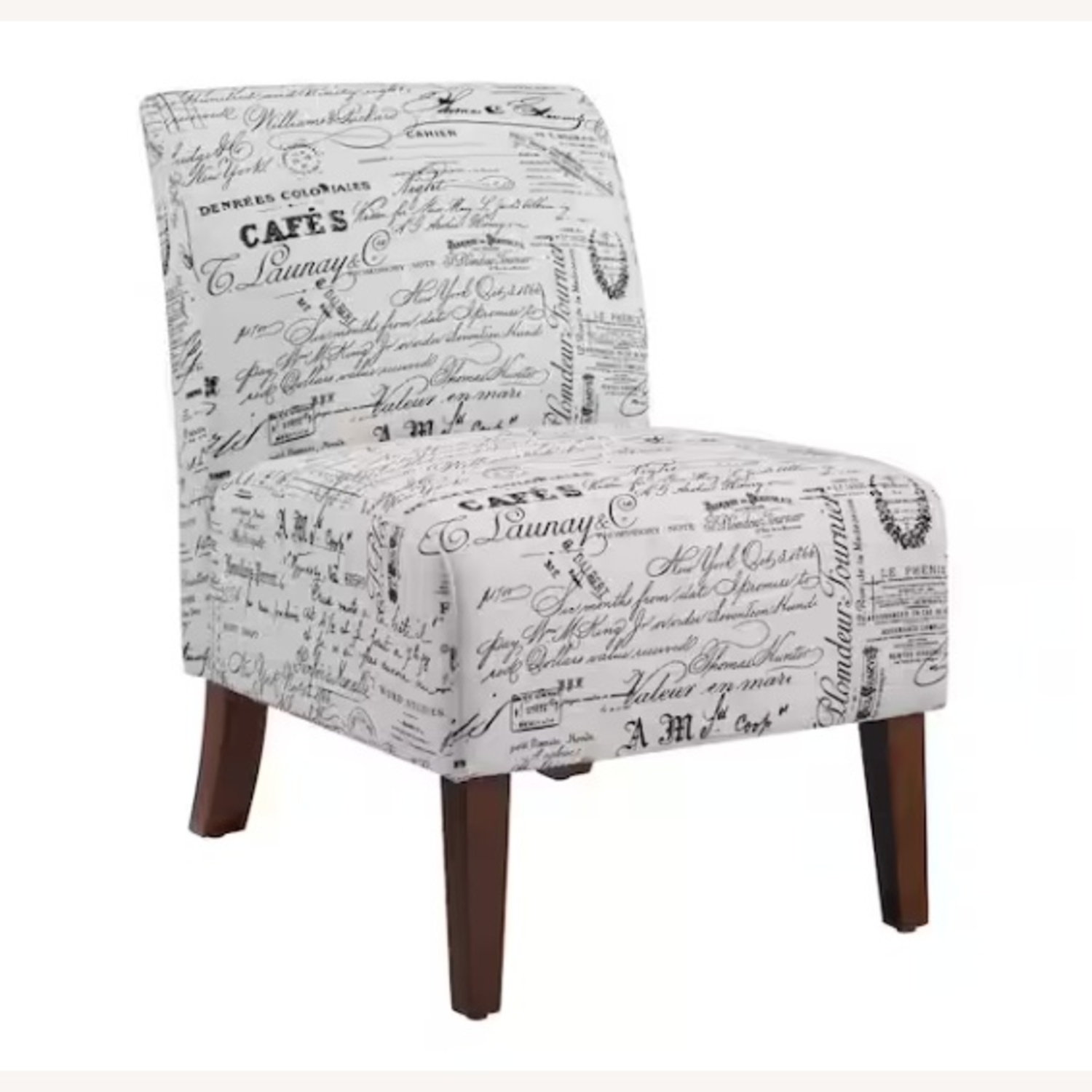 Vintage/Antique White Leather Accent Chairs - image-6