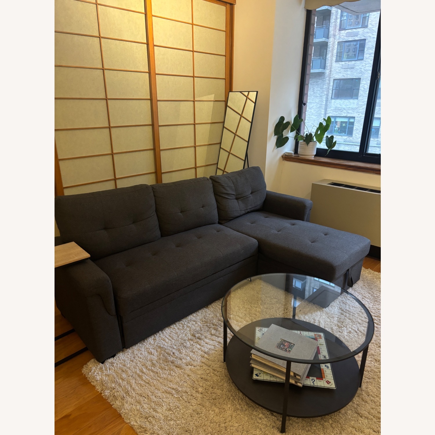Sectional Sofa W Pull-out Bed & Storage - image-2