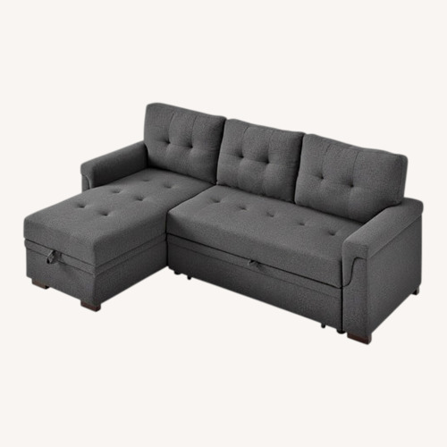 Used Sectional Sofa W Pull-out Bed & Storage for sale on AptDeco