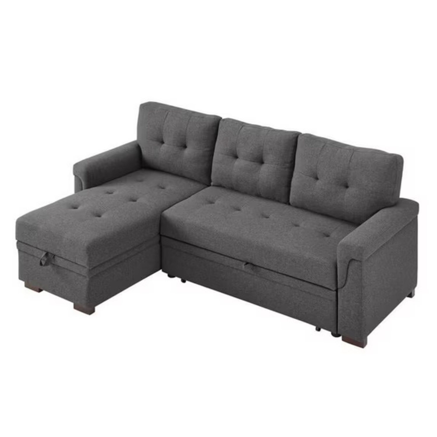 Sectional Sofa W Pull-out Bed & Storage - image-7