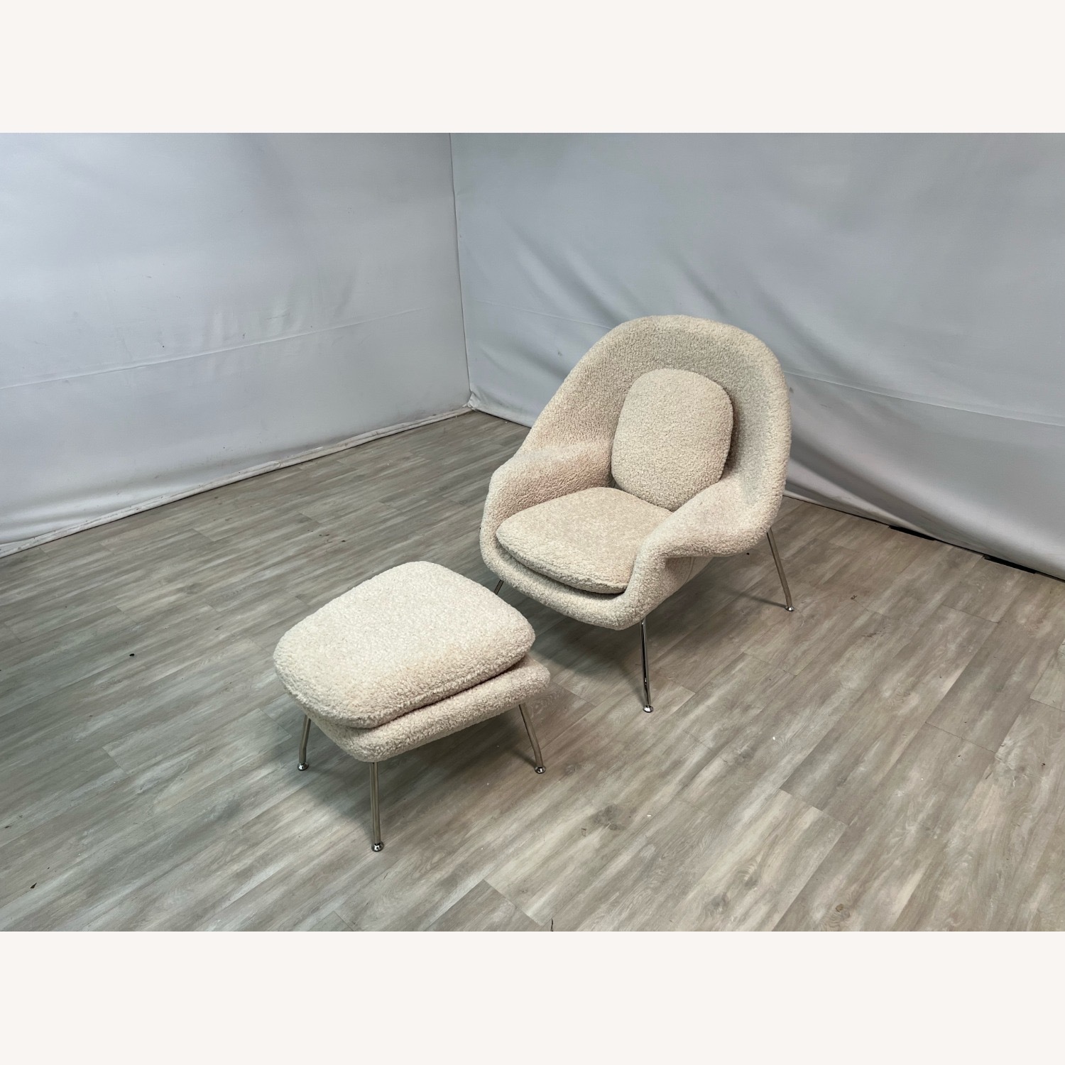 Rove Concepts Womb Chair and Ottoman - image-4