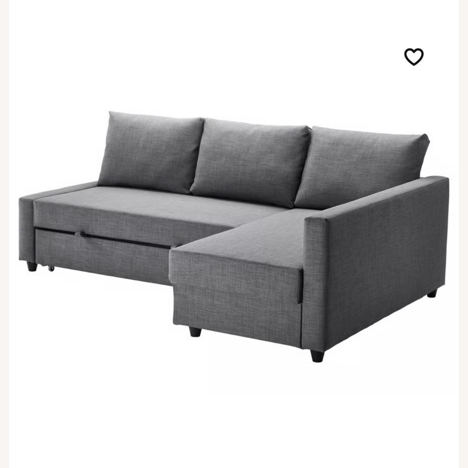 IKEA FRIHETEN Dark Gray Fabric Sleeper Sofa - image-4