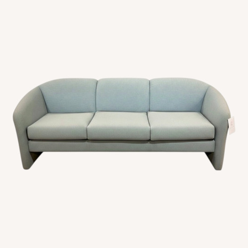 Used Contemporary Curved Sofa Turquoise for sale on AptDeco