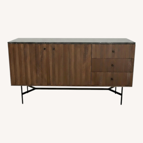 Used Barnford 3-Drawer Marble Top Sideboard for sale on AptDeco