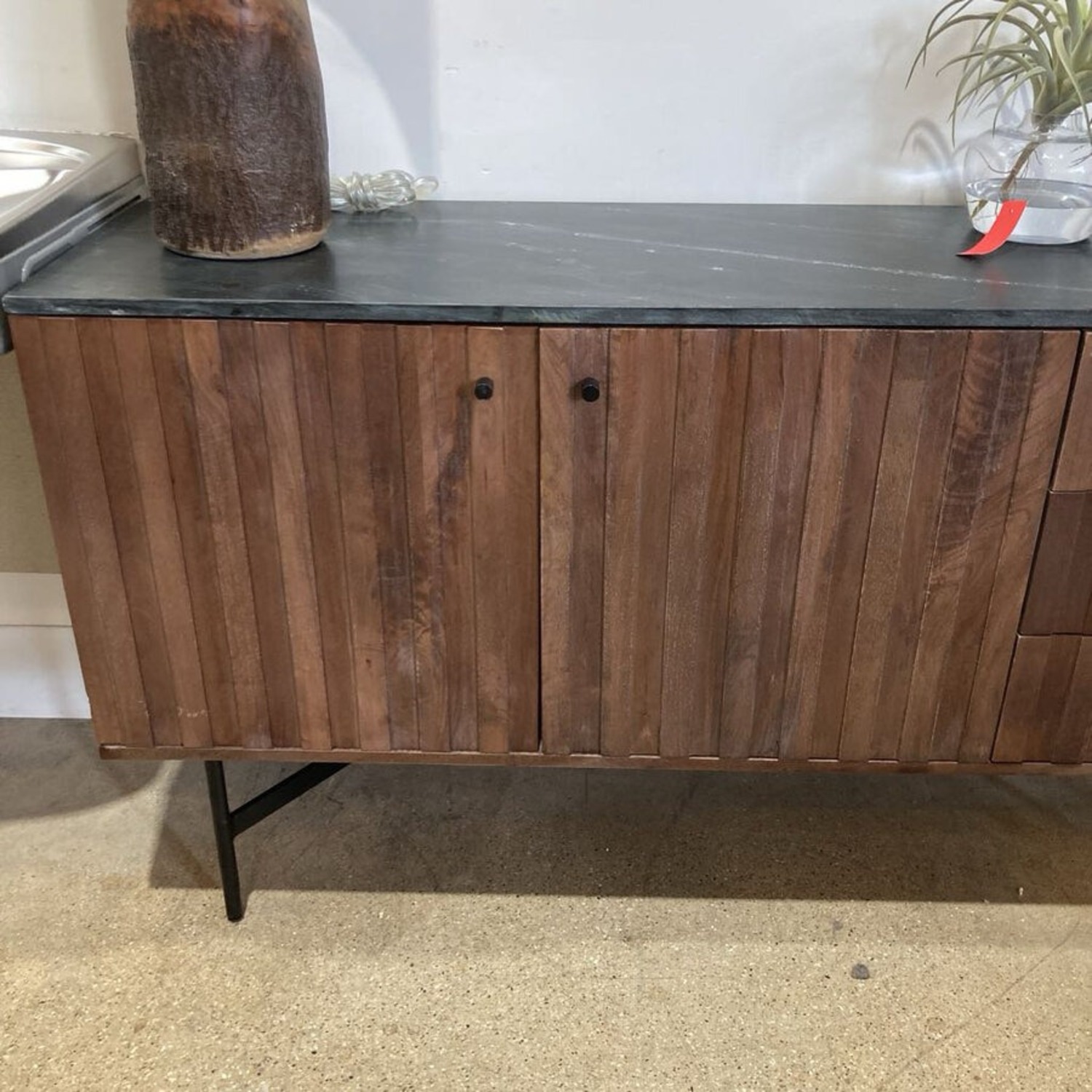 Barnford 3-Drawer Marble Top Sideboard - image-5