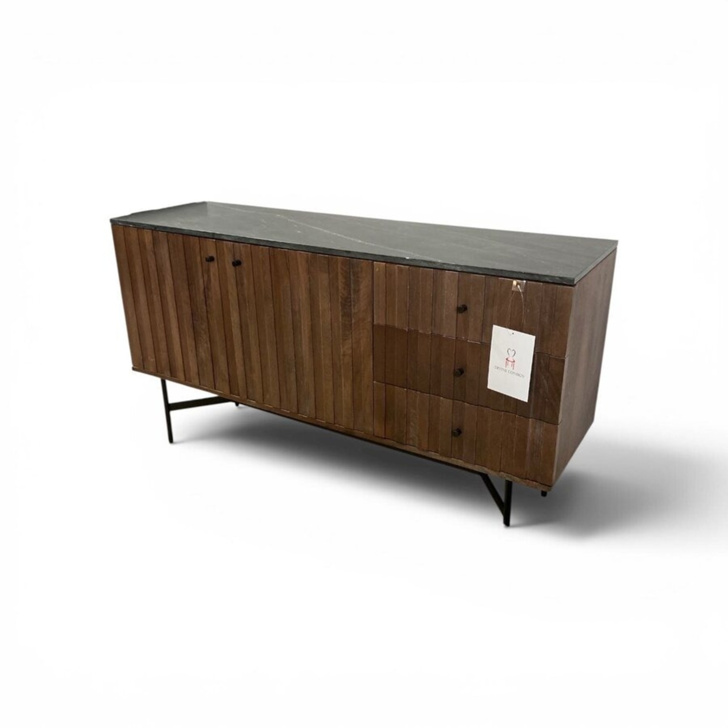 Barnford 3-Drawer Marble Top Sideboard - image-15