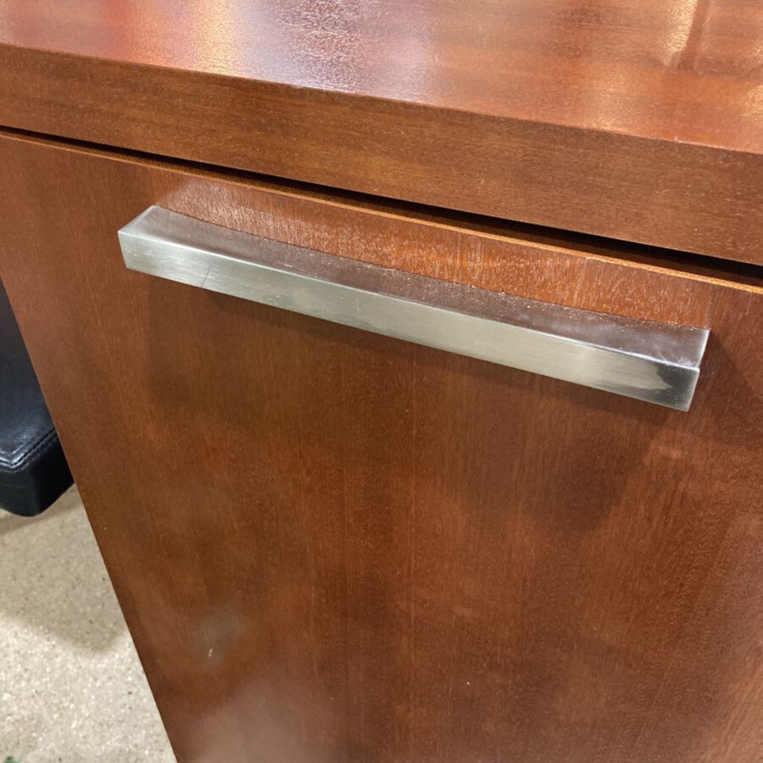 Oversized Cherry Laminate Lockable Credenza - image-11