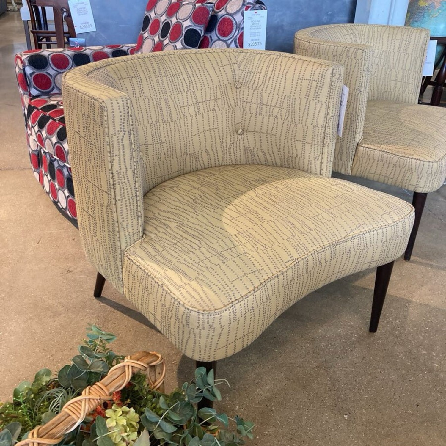 Room & Board Curved Back Armless Chloe Chair - image-2