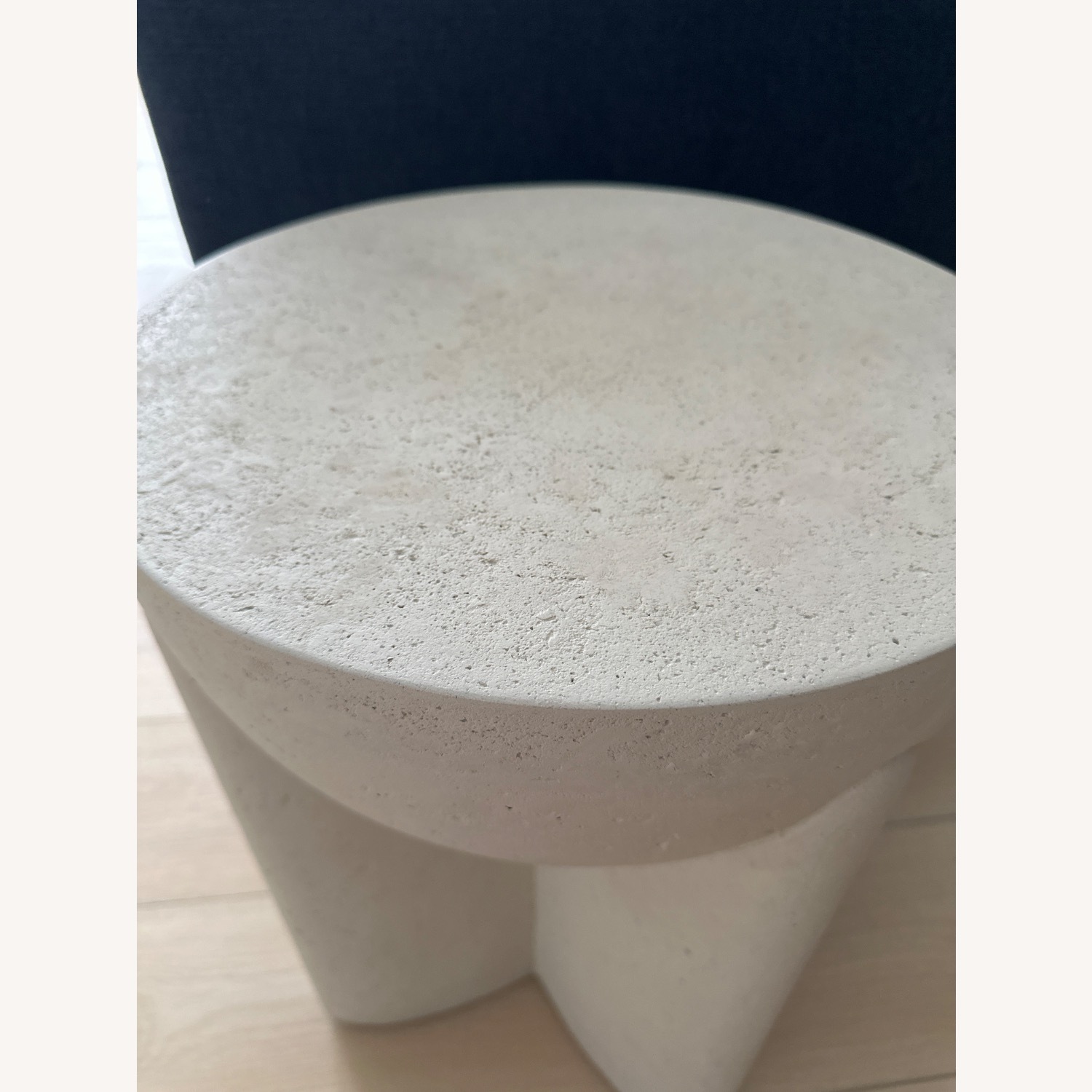 West Elm Monti (15") White Lava Stone Side Table - image-5