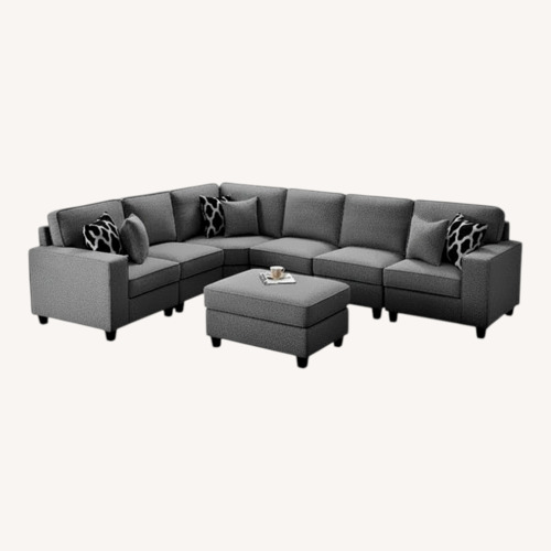 Used Legend Vansen Dark Gray 8 seat Modular Sectional for sale on AptDeco
