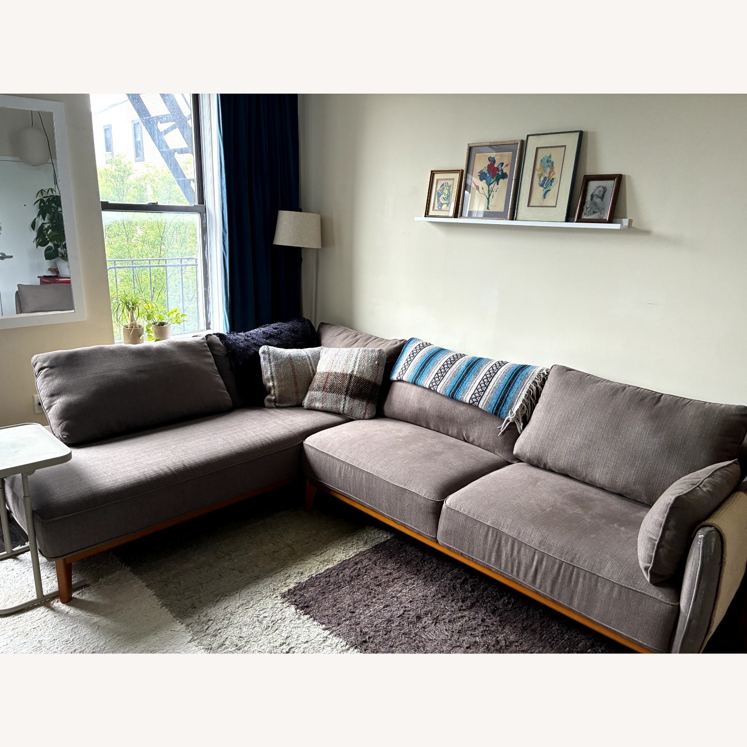 Macy's Jolene Natural Wood 2 Piece Sectional - image-3