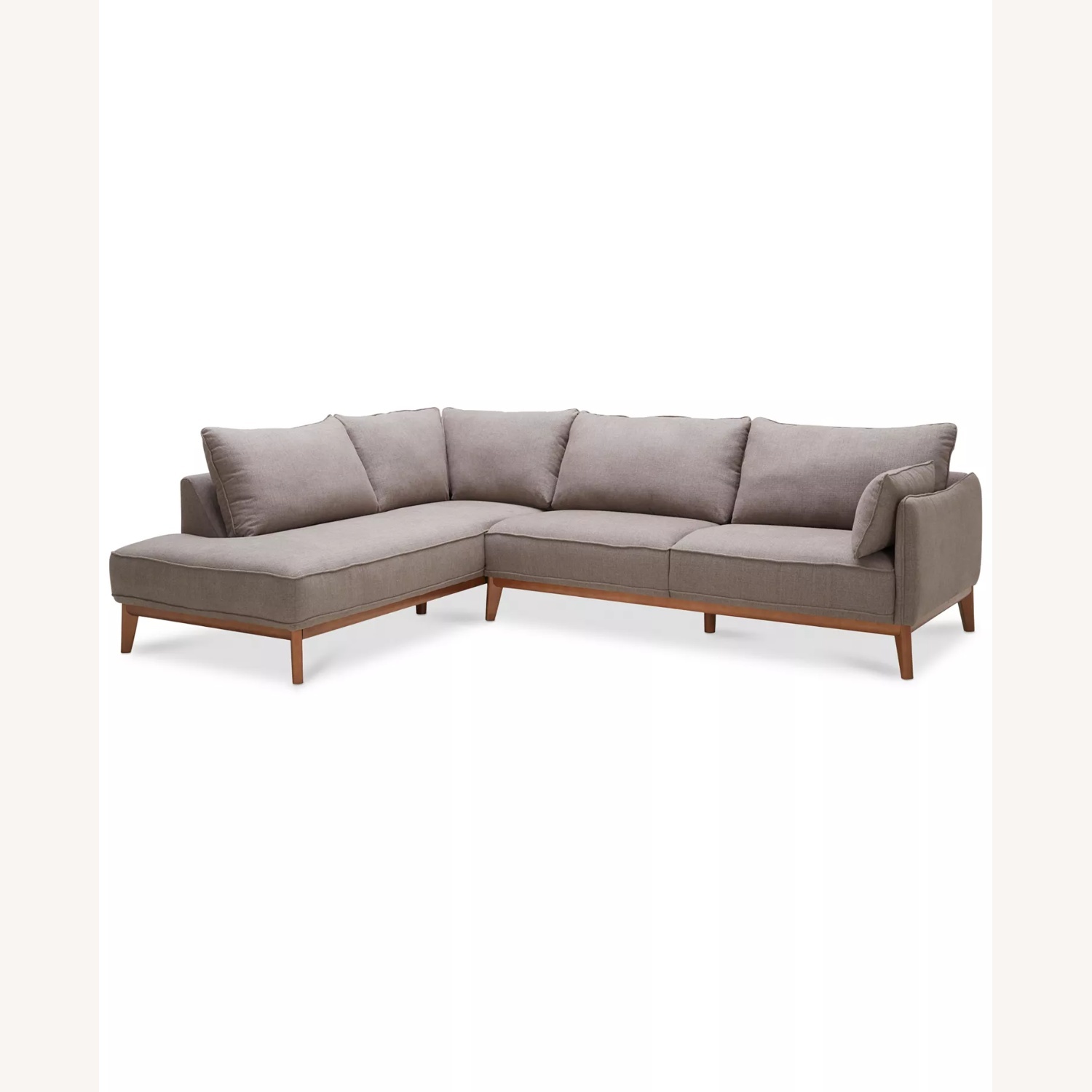 Macy's Jolene Natural Wood 2 Piece Sectional - image-4